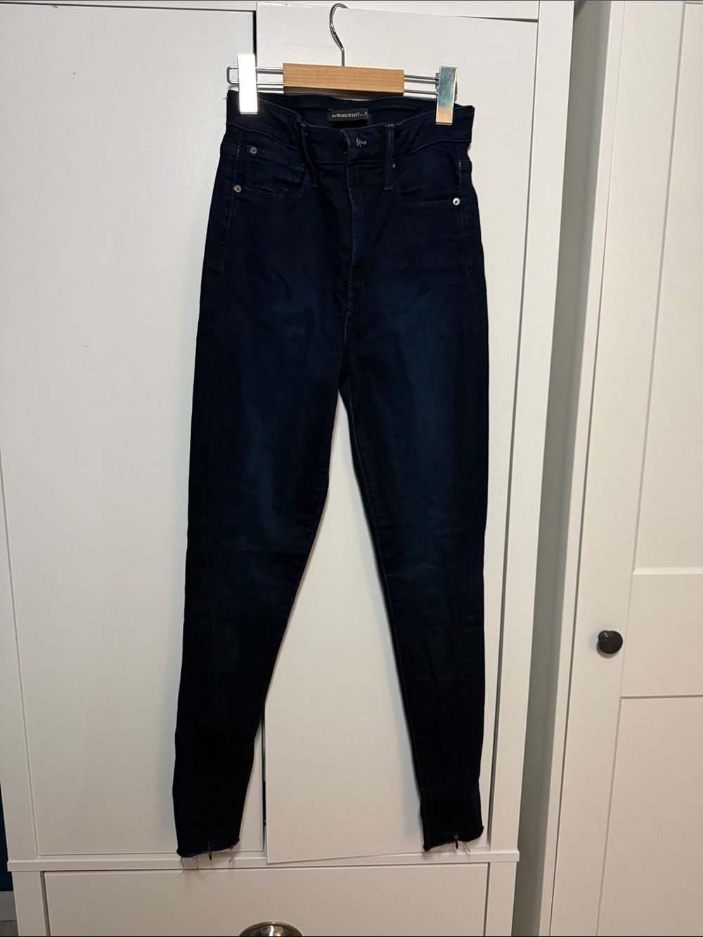 High-Rise Skinny Jeans in Dark Indigo